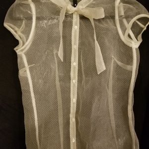 Divided by H&M Sheer Cream Top